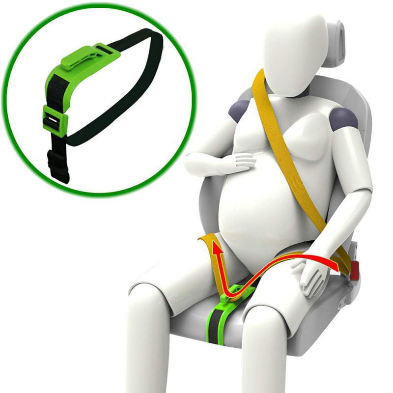 Beyee Pregnancy Seat Belt Maternity Car Belt Adjuster White Car Pregnant Belt for Expectant Mothers Comfort & Safety to Protect Unborn Baby