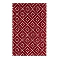 thumbnail image 3 of Unique Loom Trellis Shag Collection Area Rug - Ruth (6' Square Burgundy Red/Ivory), 3 of 10