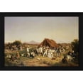 thumbnail image 2 of Filippo Palizzi 18x13 Black Modern Wood Framed Wall Art Titled - The Hunting Party of Ferdinand II of Naples, 2 of 6