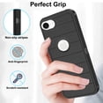 thumbnail image 3 of Asuwish Compatible with iPhone 16e/SE 2025/SE 4 Phone Case Hybrid Rugged Shockproof Hard Protective Drop Proof Full Body Heavy Duty Mobile Cell Cover for i16e SE4 Generation 16eCase Women Men Black, 3 of 7