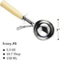 thumbnail image 2 of Portion Scoop - #16 (2 oz) - Disher, Cookie Scoop, Food Scoop - Portion Control - 18/8 Stainless Steel, Blue Handle, 2 of 10
