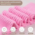 thumbnail image 4 of Women Slouch Socks 3 Pairs Extra Long Cotton Knit Knee High Thick Scrunch Socks Size 5-11, 4 of 6