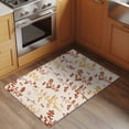 thumbnail image 2 of Orange Yellow Botanical Entryway Rug 2'x3'&nbsp; Non Slip Front Door Mats, Rustic Country Spring Floral Summer Leaf Entrance Rugs Indoor Outdoor Carpet, Floor Mats Small Area Rug for Bedroom Kitchen, 2 of 8