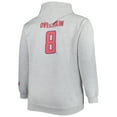 thumbnail image 3 of Men's Alexander Ovechkin Heather Gray Washington Capitals Big & Tall Player Pullover Hoodie, 3 of 3