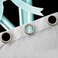thumbnail image 4 of Manfei Monogrammed Bowknot V Black Out Curtains, Cyan Cute Dreamy Bowknot Curtains Pack of 2 (42x63 Each), Cartoon Initial Letter Bedroom Curtains, Curtains and Drapes Home Decor, 4 of 6