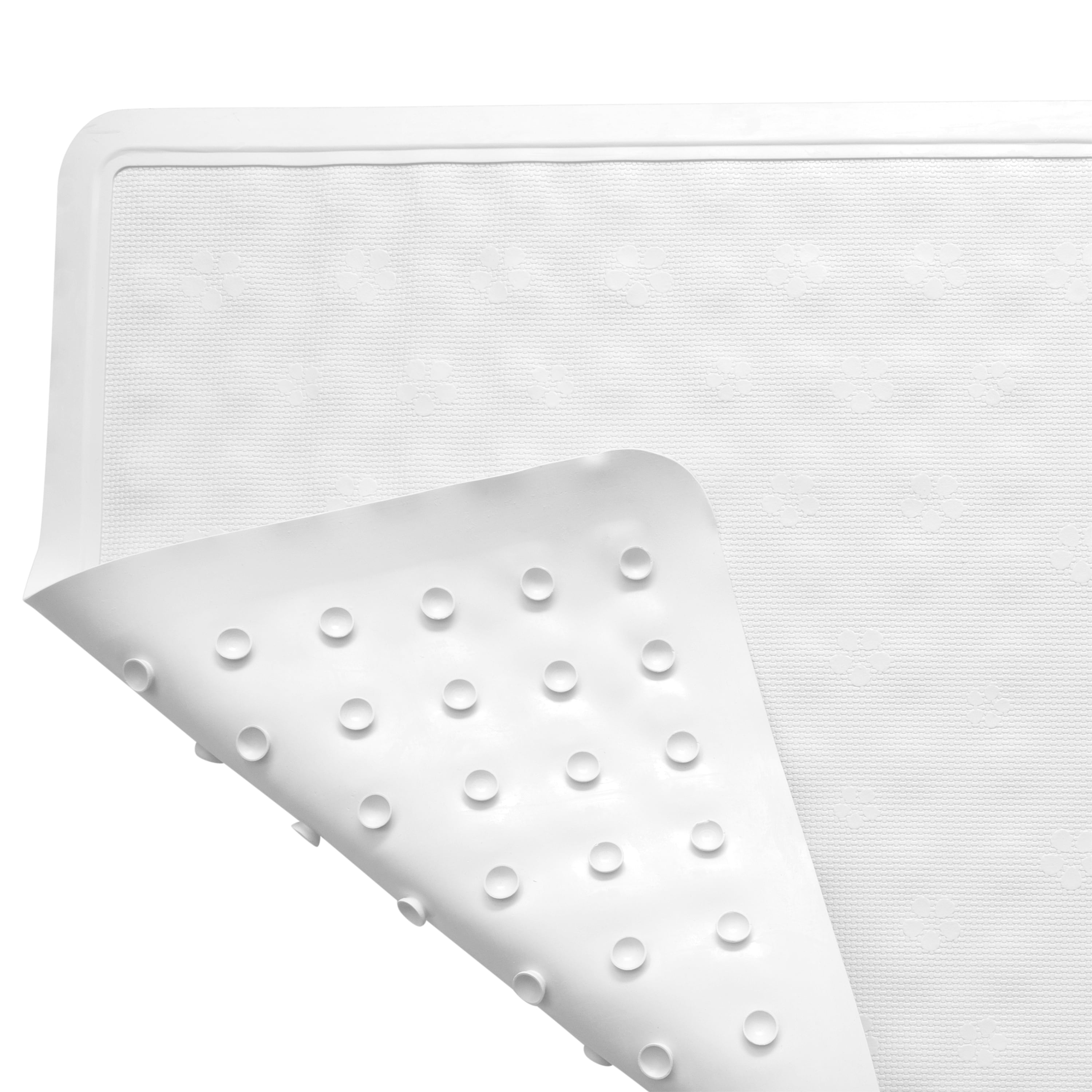 Bath Bliss Gray Plastic Non-Slip Bathmat