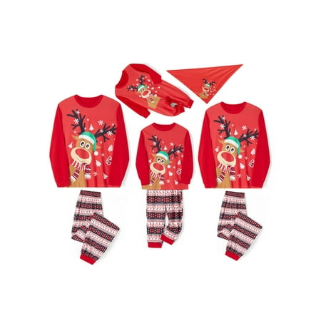 

wybzd Christmas Pyjamas for Family Matching Pajamas Set for Women Baby Men Long Chistmas Pjms Outfit Xmas Sleepwear