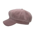 thumbnail image 3 of WITHMOONS Corduroy Newsboy Hat - 8 Panel Cabbie Baker Beret Cap Winter Oversized LDG1563 (Pink), 3 of 3