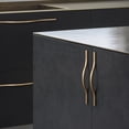 thumbnail image 5 of Goo-Ki Double Hole Centers (6.3''/7.6'') Champagne Bronze Cabinet Pulls, Zinc Alloy Cabinet Handles for Drawer Cupboard Wardrobe, 6 Pack, 5 of 8