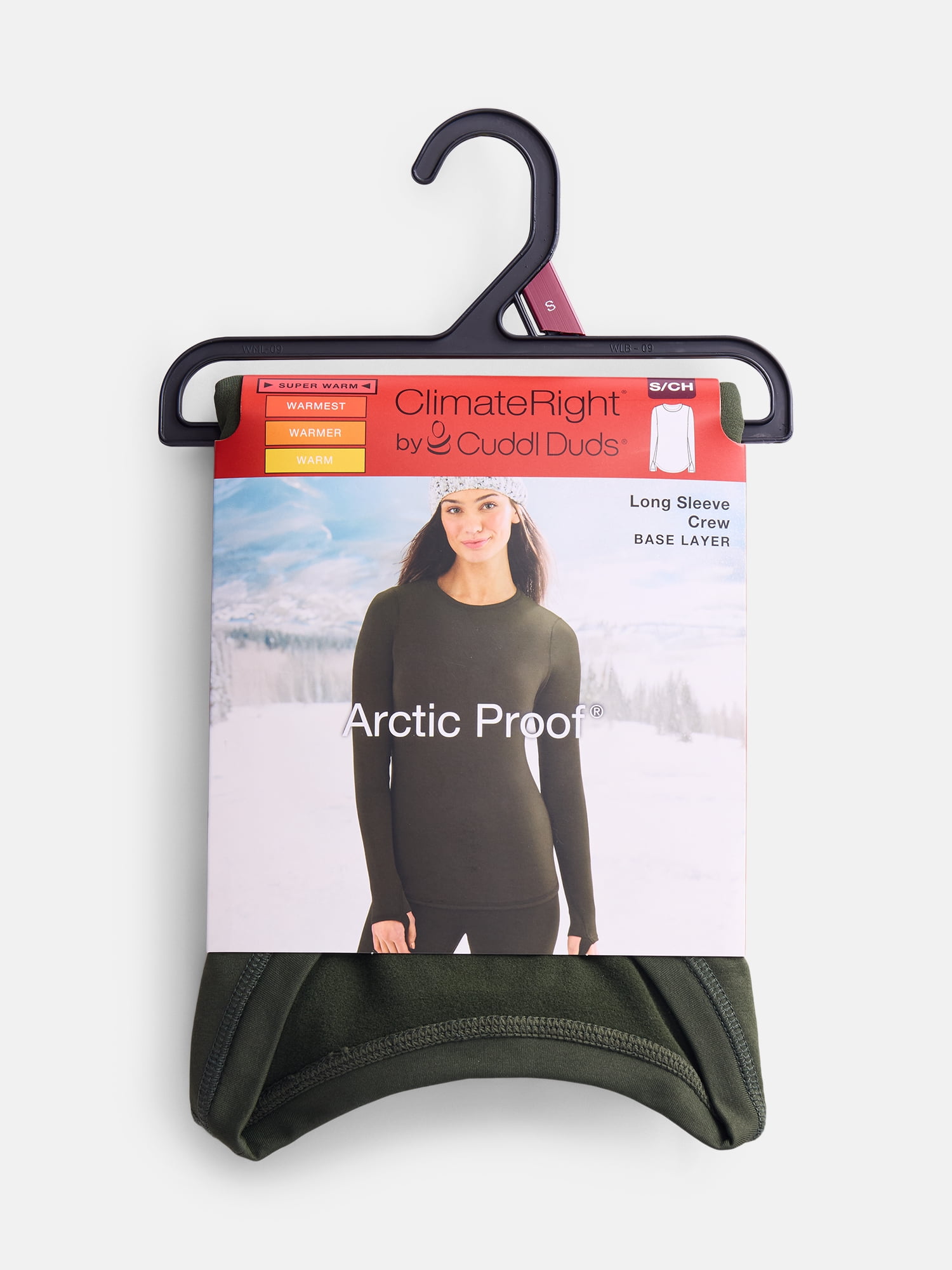 ClimateRight by Cuddl Duds Women's Super Warm Arctic Proof Base Layer Thermal Top, Sizes XS-4X