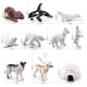 thumbnail image 3 of Juguetes de piscina, juguetes para bebés, juguetes para niños pequeños, 10 juegos de simulación pequeña de escena de simulación de invierno, modelo de decoración, modelos de animales de plástico, 3 of 9