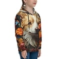 thumbnail image 3 of Daiia Vintage Colorful Flower Puppy for Boys Fashion Hoodies & Sweatshirts with Kangaroo Pocket,Hooded Sweatshirt for Kid, Breathable& Moisture Wicking-X-Large, 3 of 6