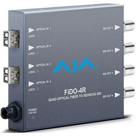 UPC: 0812321030129 | FiDO Quad Channel LC Fiber to 3G-SDI Mini Converter