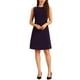 thumbnail image 2 of INSPIRE CHIC Ropa de Mujer para Trabajar Vestidos Midi Sin Mangas de Color Sólido A-Line Flare S Púrpura Oscuro, 2 of 6