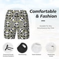 thumbnail image 3 of Fotbe Panda With Crown And Stars Traje de Baño para Hombre – Shorts de Natación de Secado Rápido con Forro y Bolsillos-XX-Large, 3 of 6