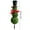 With Light B, variant on Dserfhy Christmas Snowman Topiary Artificial Snowman Shaped Topiary Tree with Bow And Hat Outdoor Boxwood Topiary with Stake for Home Porch Decor