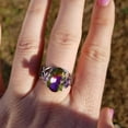 thumbnail image 1 of Fiudx Joyous Colorido, Anillo de Diamantes Brillantes, Elegante Regalo de Aniversario, Accesorio de Boda Duradero, Estilo de Compromiso, Moda Femenina, Tallas Disponibles En Ee. Uu. Uu., Diseño Artes, 1 of 5