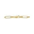 thumbnail image 3 of Miabella Unisex 14kt White Gold Oval Fancy Paperclip Link Necklace, 3 of 5
