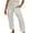 White, variant on XFLWAM Womens Wide Leg Linen Pants High Waisted Drawstring Casual Crop Trousers with Pockets Khaki XL