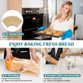 thumbnail image 2 of Banneton Bread Proofing Basket,Sourdough Bread Kit,9" Round & 10" Oval,Bread Making Tools and Supplies,Include Linen Liner, Bread Bag, Danish Dough Whisk, Bread Lame, Bowl Scraper,Dough Scraper Kit, 2 of 7