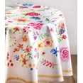 thumbnail image 4 of Happy Florals 100% Cotton Tablecloth for Dining | Tabletop | Decoration | Parties | Weddings | Spring/Summer [Sweety (Round, 69" Diameter)], 4 of 8