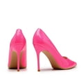 thumbnail image 4 of Zhabtuc Women's Classic Slip On High Heels Sexy Pointed Toe Pumps Stiletto Pumps Party Dress Shoes Pink Size 8, 4 of 5