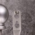 thumbnail image 5 of A Pair of Lightweight Metal Curtain Hooks - Retro Wall Mount for Curtains, Tiebacks, Wall Hook, Tassel Drapery Holder (Grey), 5 of 5