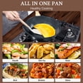 thumbnail image 6 of GiPP Nonstick Deep Frying Pan 9.5 Inch Saute Pan with Lid,Easy to Clean,Compatible with All Stovetops,with Heat-Resistant Handle, 6 of 7