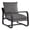 Charcoal, variant on Oatmeal Polyester Fabric - Scratch & Rust Resistant - Modern Home - Comfortable Seating