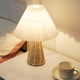 thumbnail image 5 of Lámpara Plisada De Ratán, Lámpara De Noche De Cabecera De 3W, Luz Cálida Suave De Alta Durabilidad Para Dormitorio, 5 of 7