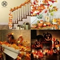 thumbnail image 6 of Luxtrada Thanksgiving Decorations Lighted Fall Garland, 30 LED Maple Leaf String Lights, Battery Powered Harvest Fall Garlands String Light, Perfect Decoration for Autumn Halloween Christmas (Warm), 6 of 8