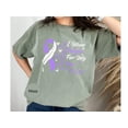 thumbnail image 3 of I Wear Purple For My Son T-Shirt, Pancreatic Cancer Awareness Tee, Butterfly Ribbon Design, Supportive Gift Shirt, Cancer Support Apparel, 3 of 10