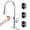 CHROME, variant on MASO Touchless Kitchen Faucet with Pull-Down Sprayer, Fahrenheit Temperature Display, 3 Spray Modes, 360° Swivel, Commercial Modern Faucet for RV, Farmhouse, Camper, Laundry & Bar,Brushed Gray