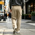 thumbnail image 5 of Trgacdwlo S-5XL Cargo Pants for Men Wide Leg Mens Sweatpants with Pocket Elastic Waist Drawstring Athletic Mens Lounge Pants, 5 of 8
