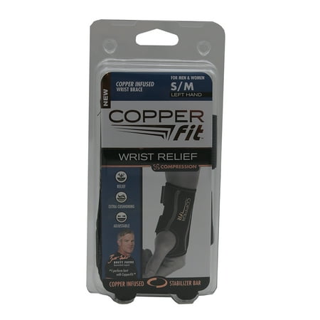 UPC 754502030620 product image for Copper Fit Compression Wrist Sleeve Left S/M | upcitemdb.com