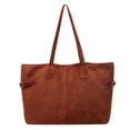 thumbnail image 1 of Bolso para Axila Bandolera Ante Sintético Mujer (marrón Claro), 1 of 9
