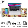 thumbnail image 5 of Long Mouse Pads for Desk,Flower Fairy Princess Pattern Desk Mats on Top Of Desks, Desk Mouse Pad Extra Large with 3mm Non-Slip Base and Stitched Edge for Gaming,Office,Work,Home 31.5"x11.8", 5 of 6