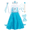 G001-Blue, variant on Marendyee Belle Princess Dress Off Shoulder Layered Costume for Little Girl Halloween Cosplay Birthday Outfit Yellow 5-6 Years