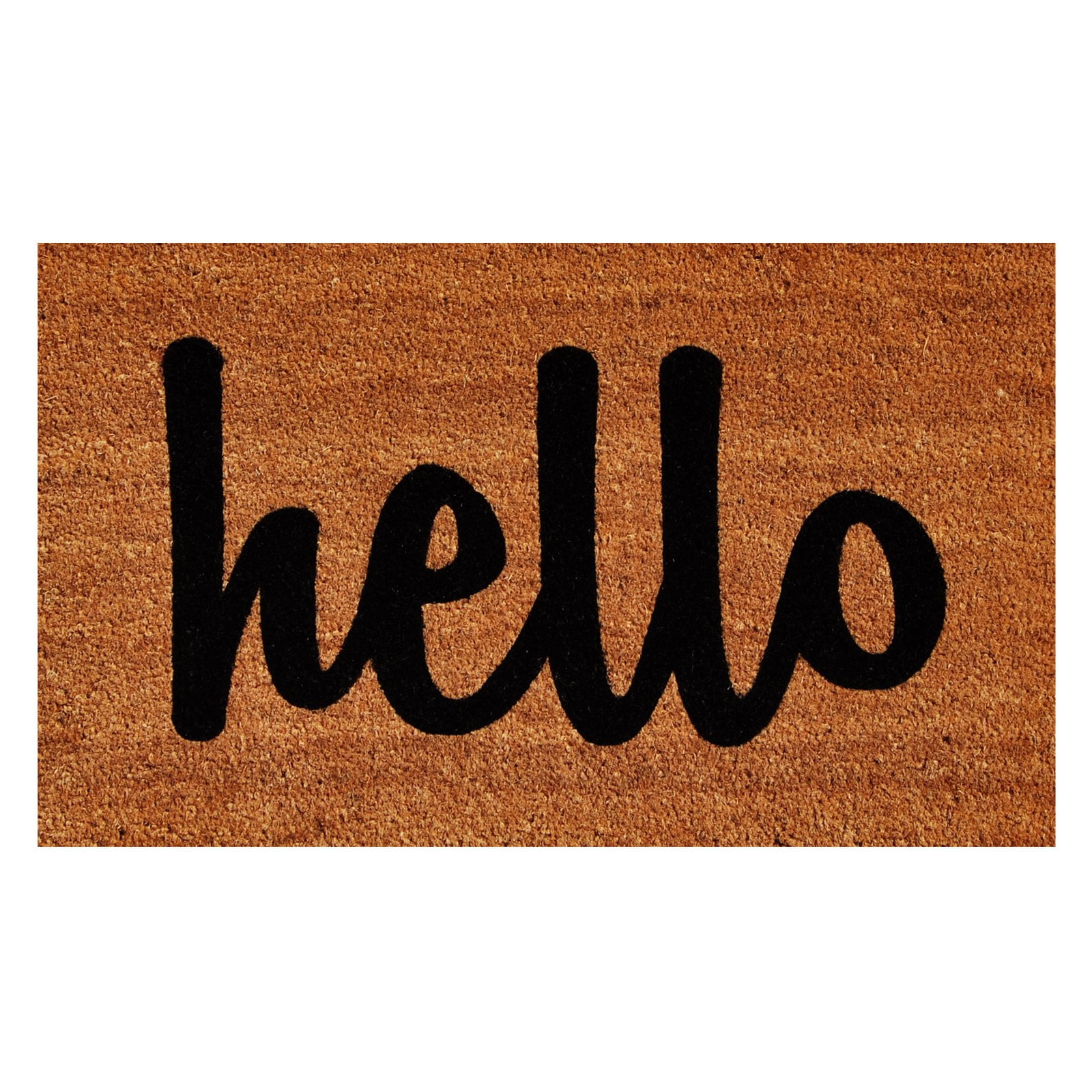Calloway Mills Script Hello Outdoor Coir Doormat, 17" x 29"