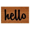 thumbnail image 2 of Calloway Mills Script Hello Outdoor Coir Doormat, 17" x 29", 2 of 2
