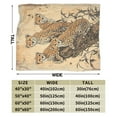 thumbnail image 2 of Vintage Cheetah Throw Blanket Ultra Soft Cozy Decorative Flannel Blankets for Home Bed Couch Chair Travel 80x60, 2 of 6