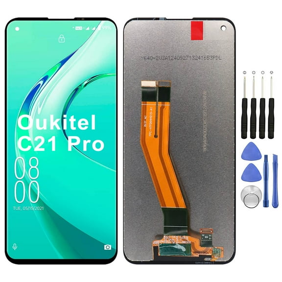 KIQ Replacement LCD Screen Full Assembly with Digitizer Compatible with Oukitel C21 Pro(Without Frame)