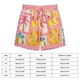 thumbnail image 5 of Women's Casual Shorts,Tropical Fruit Print , Elastic Summer Daily Beach Shorts, High Waist Loose Vacation Beach Shorts, 5 of 5
