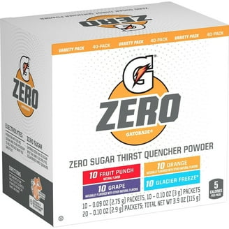 Gatorade G Zero Powder, Fruit Punch, Grape, Glacier Freeze Variety