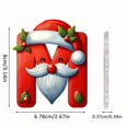 thumbnail image 2 of Personalized Christmas Tree Ornaments with Santa Hat and Beard for Alphabet Decor, 2 of 2