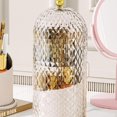 thumbnail image 2 of Concealed Toothbrush Holder, Rotating Bathroom Organizer Box, Toothbrush Holder with Cover, Bathroom Countertop Organizer with Covered Makeup Brush Holder, 2 of 7
