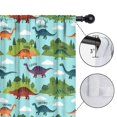 thumbnail image 4 of Blackout Kids Curtains,Light Blue Dinosaur Landscape Pattern Childrens Insulated Curtains Set Of 2,Bedroom Essentials,Toddler Room Decor 42"x54", 4 of 5