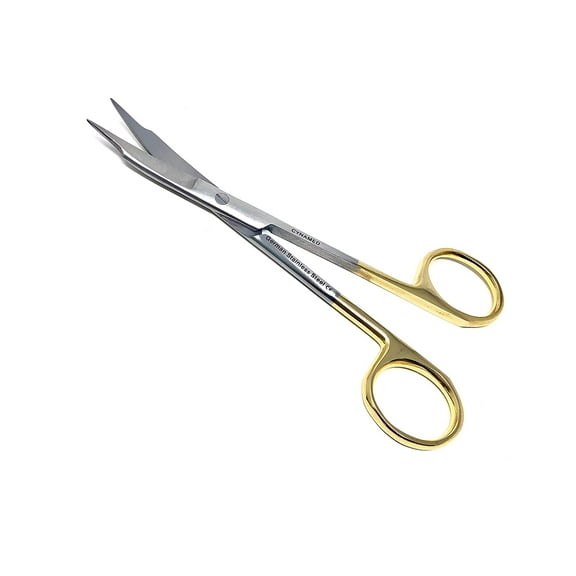 Cynamed Curved Scissors - Gold Handles