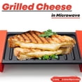 thumbnail image 2 of Maconee - Sandwichera de microondas | Máquina de queso para microondas | Utensilios de cocina tostador para microondas | Prensa Panini | Cocina rápida y apta para lavaplatos, color naranja, 2 of 5
