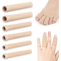 Toe Protector 6 Pcs Cuttable Toe Tubes, 3 Size (S, M, L) Toe Cushions Tube, Toe Foam Tube Silicone Toe Sleeves Tube Cuttable Relief Toe Pressure Pain,Corn, Blisters And Calluses Remover